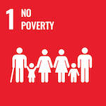 icon for sustainable development goal number 1 for no poverty