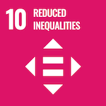 icon for sustainable development goal number 10 reduced inequalities