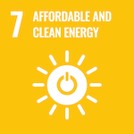 icon for sustainable development goal number 7 for affordable and clean energy