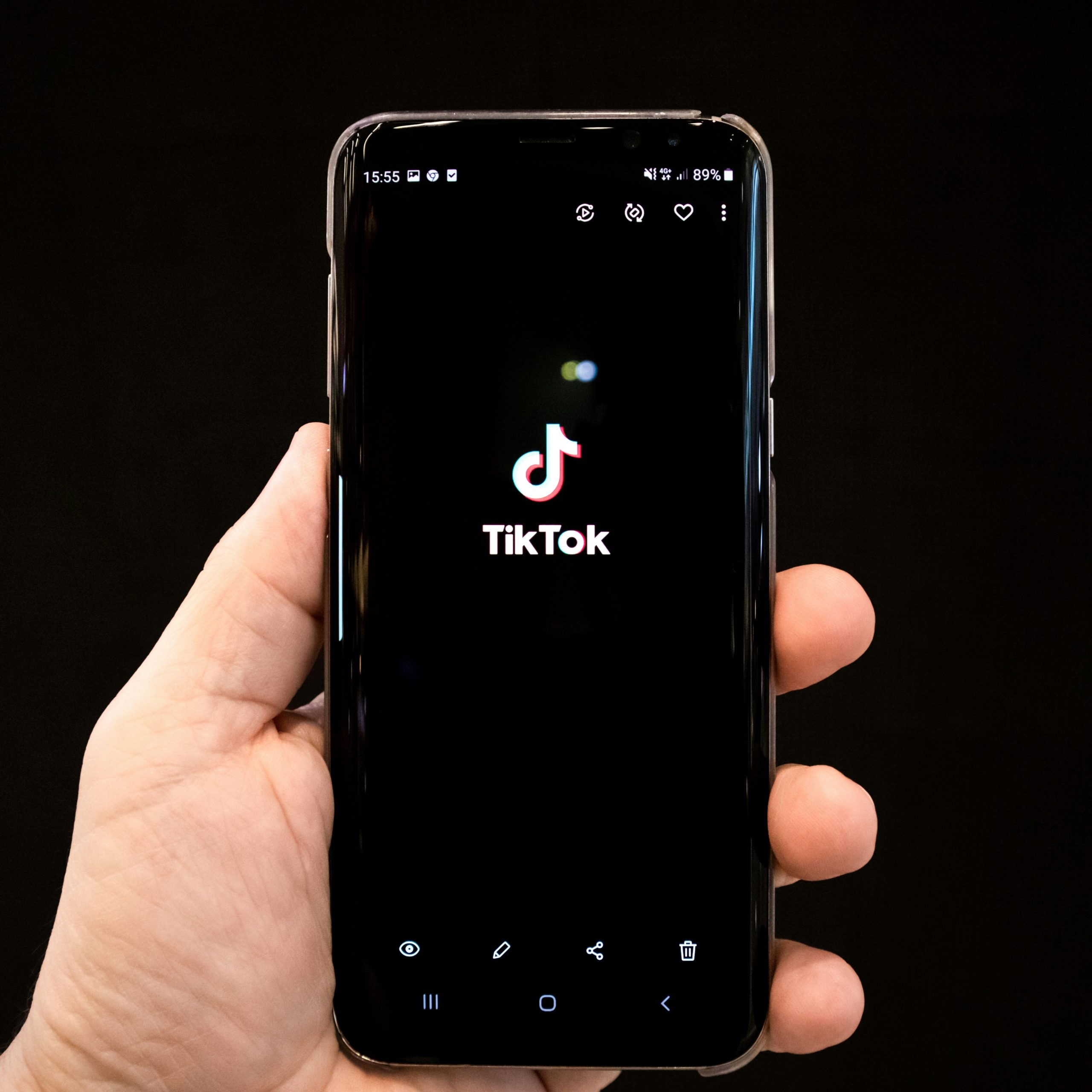 mobile phone TikTok app